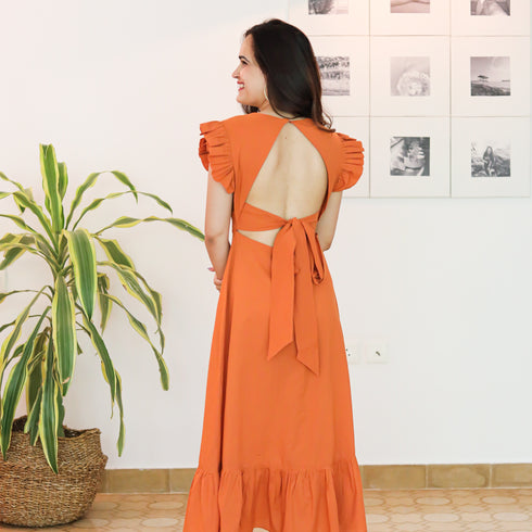 Hawaiian Sunset Cotton Dress