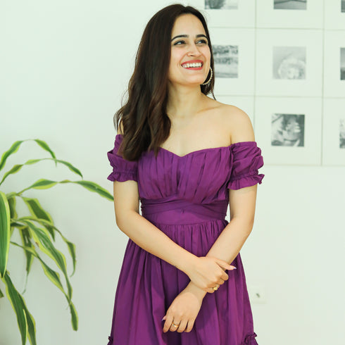 Purple Magic Short Dress