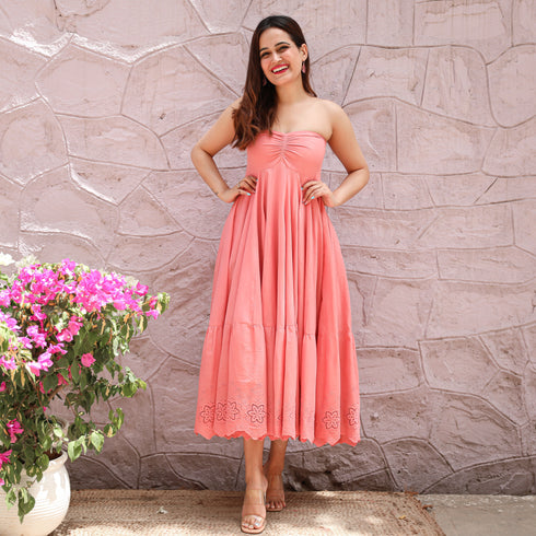 Georgia Cotton Schiffli Dress