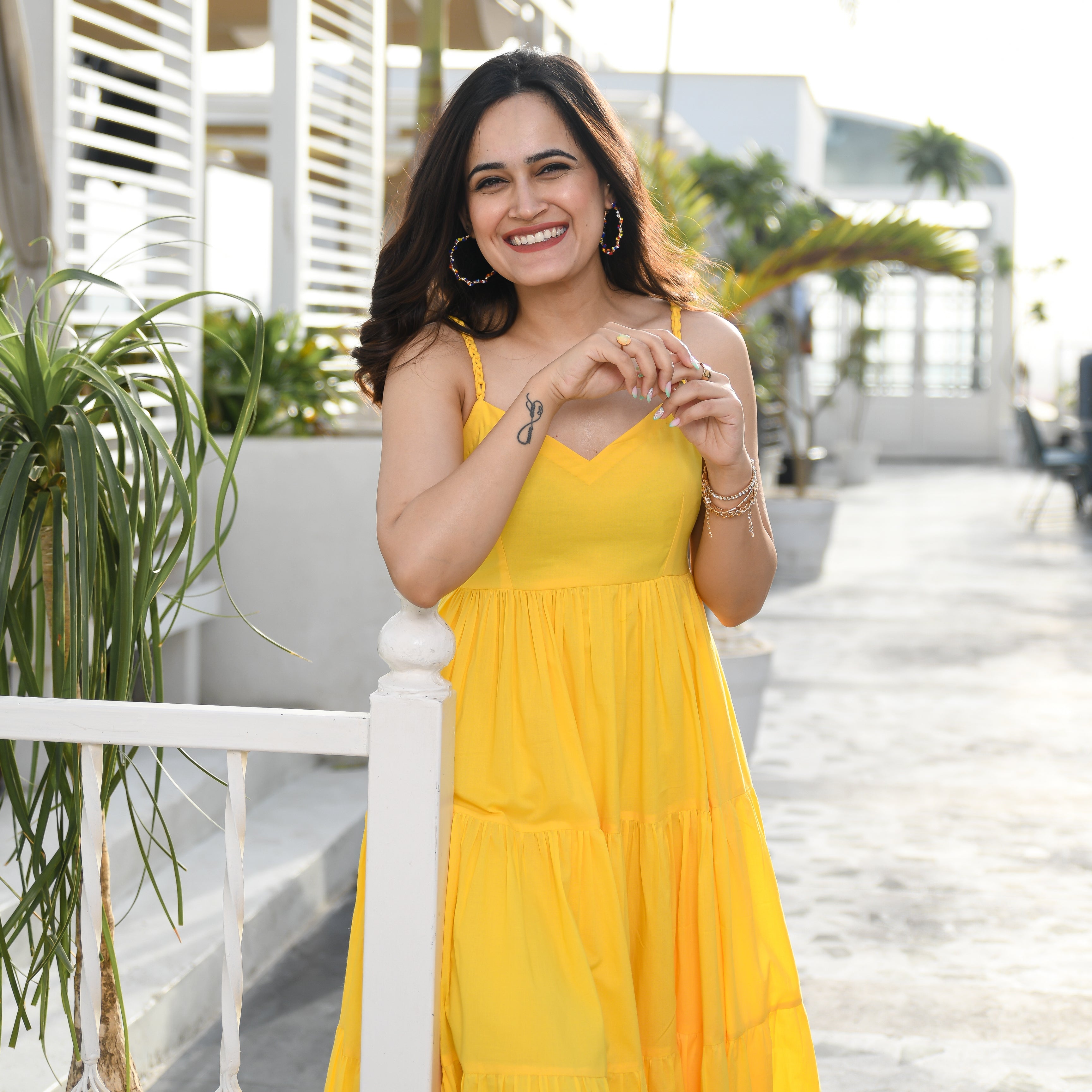 Aureolin Yellow Long Dress