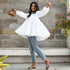 White Tiered Cotton Top