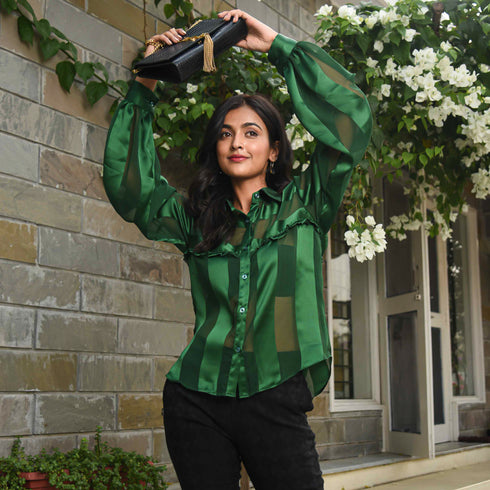Green Stripes Shirt