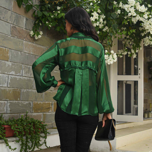 Green Stripes Shirt
