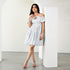 Greek Key Cotton Dress