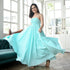 Cadet blue backless Dress