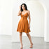 Mocha Brown Georgette Dress