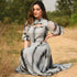 Castor Chiffon Handpainted Dress
