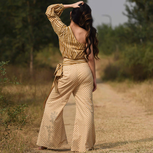 Golden Orange Cotton Co-ord set