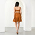 Mocha Brown Georgette Dress
