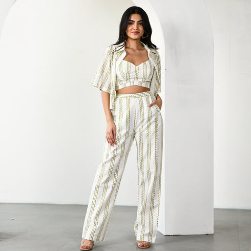 Streak Cotton Co-ord Set