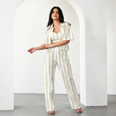 Streak Cotton Co-ord Set