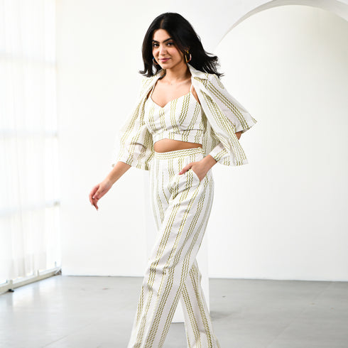 Streak Cotton Co-ord Set