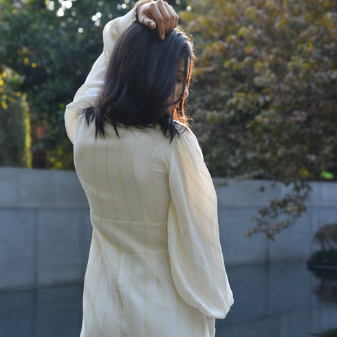 Offwhite Lurex Romper