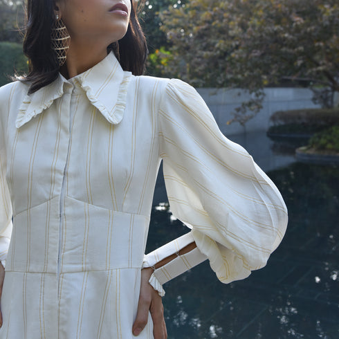 Offwhite Lurex Romper