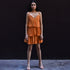 Rust Orange Lurex Dress