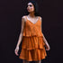 Rust Orange Lurex Dress