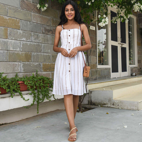 Button-down Cotton Dress