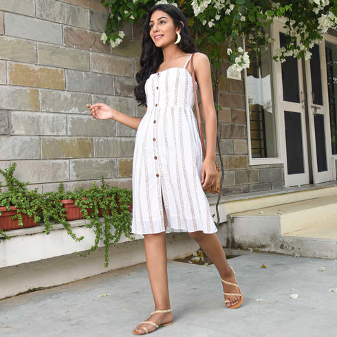 Button-down Cotton Dress