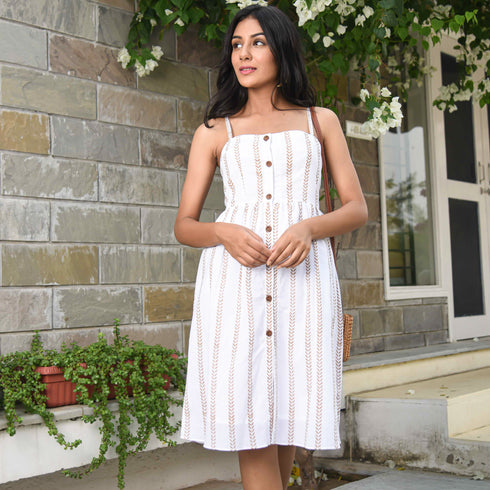 Button-down Cotton Dress