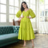 Lawn Green Midi Dress