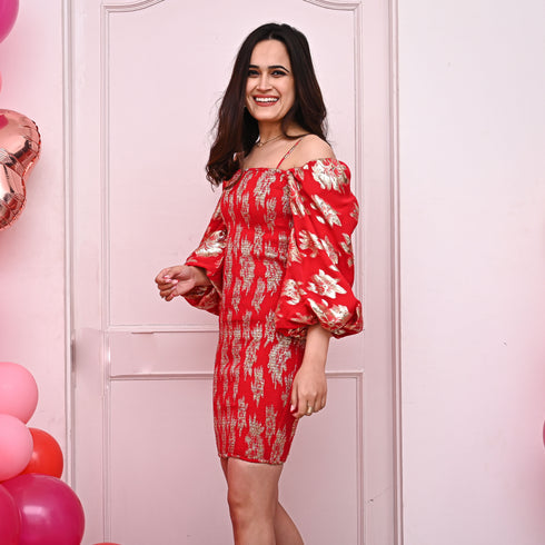 Baroque Bodycon Dress