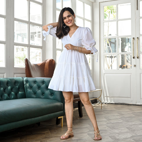 Snow Short Tier Dress