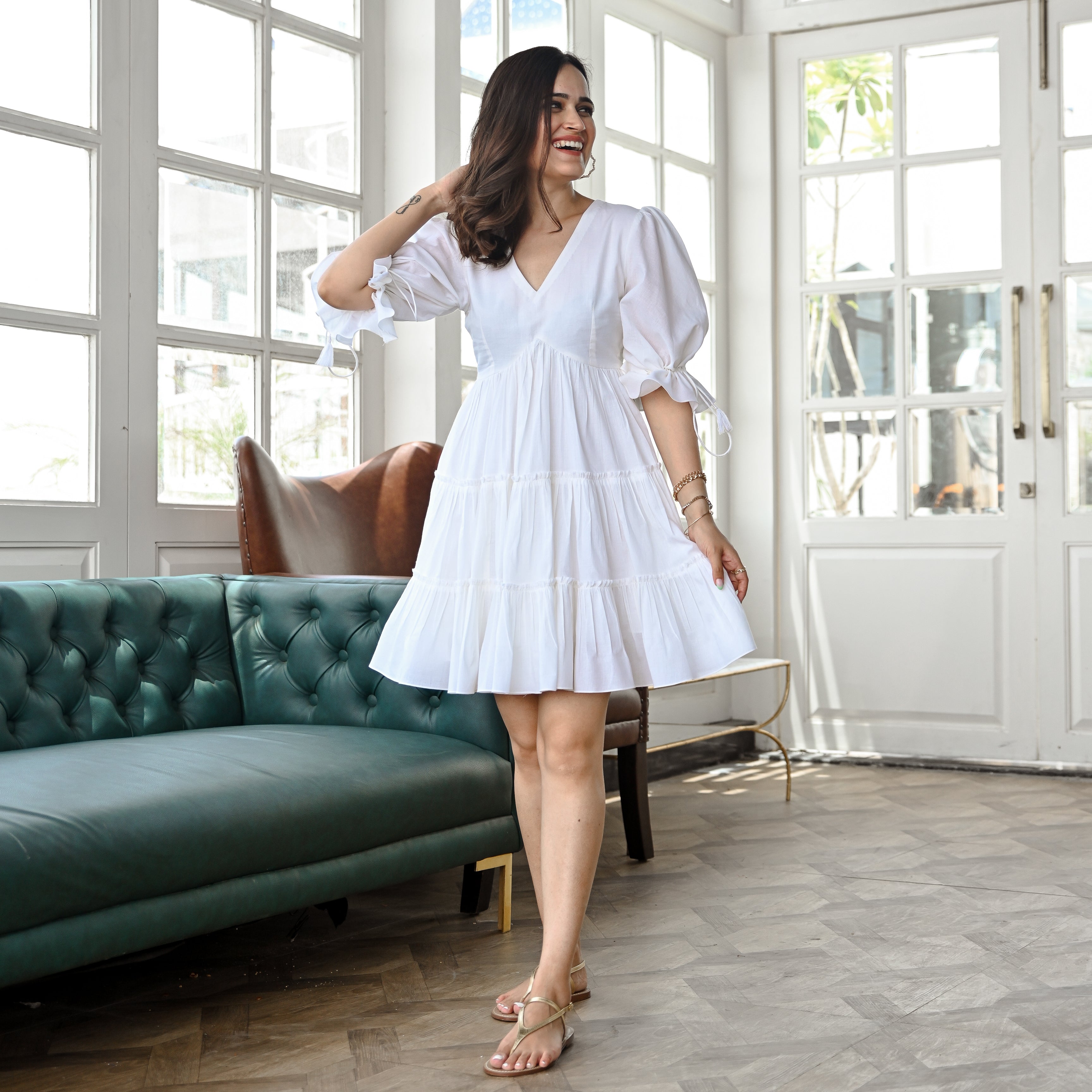 Snow Short Tier Dress