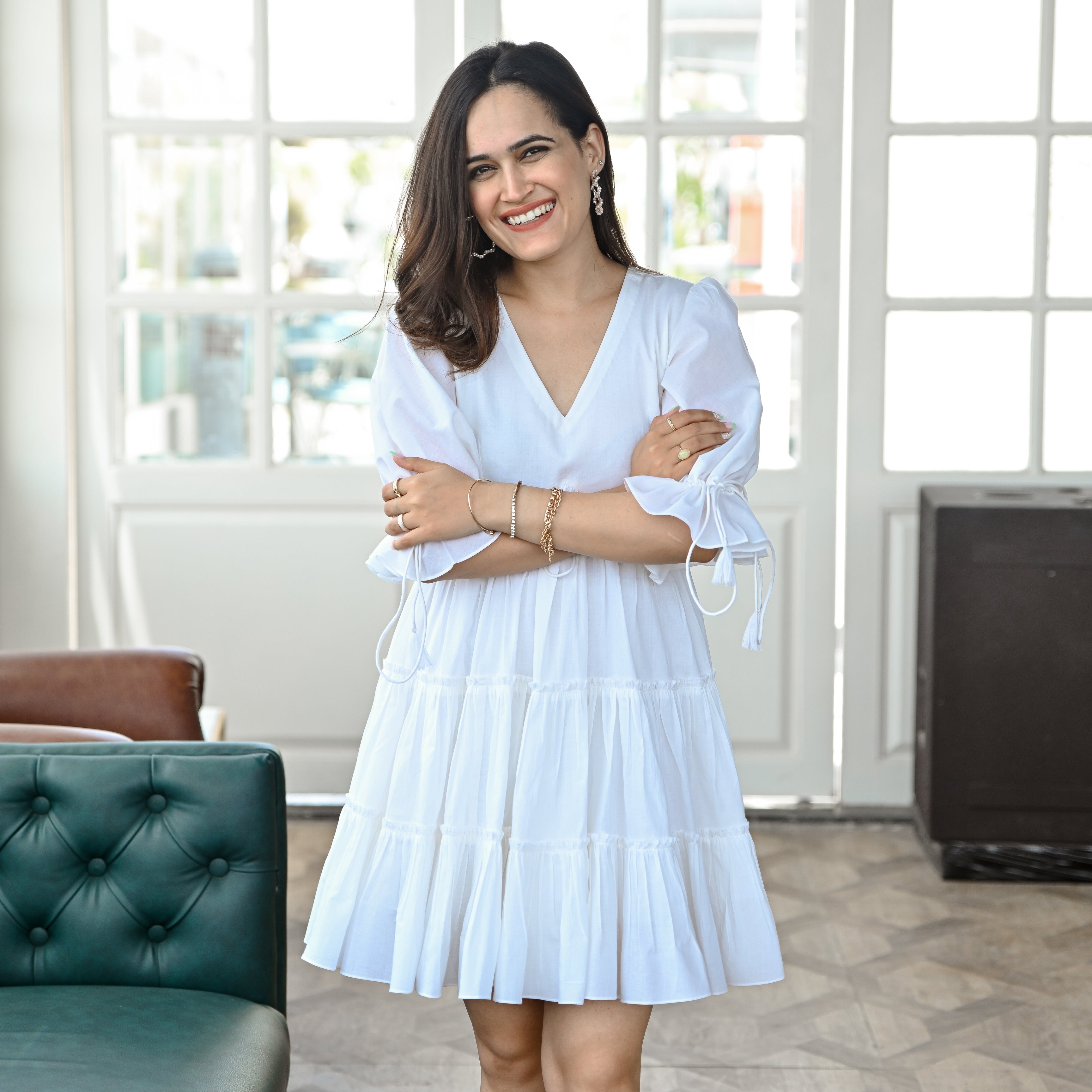 Snow Short Tier Dress