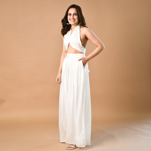 Powder White Co-ord Set