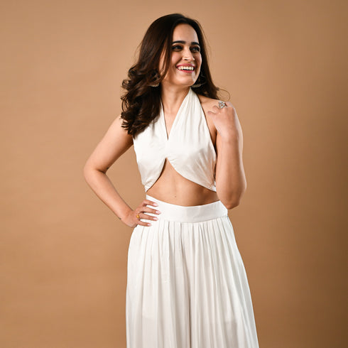 Powder White Co-ord Set