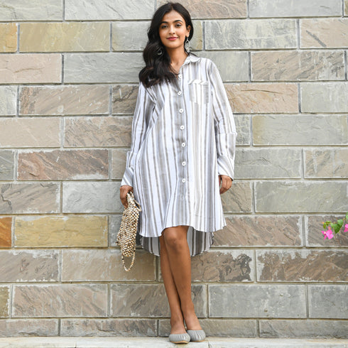 Tuffet Cotton Shirt Dress