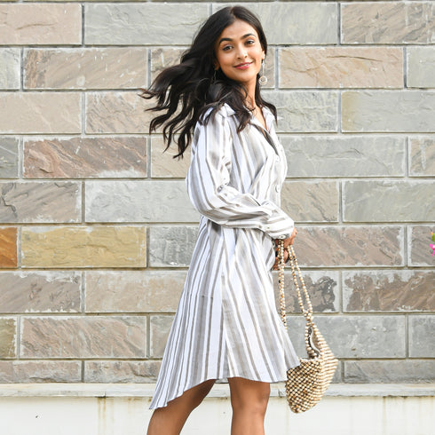 Tuffet Cotton Shirt Dress