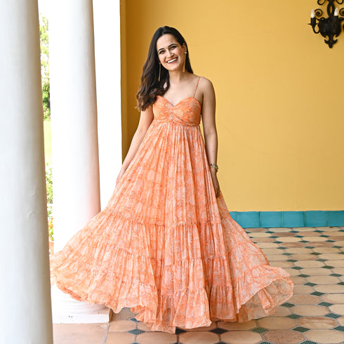 Aden Chiffon Long Dress