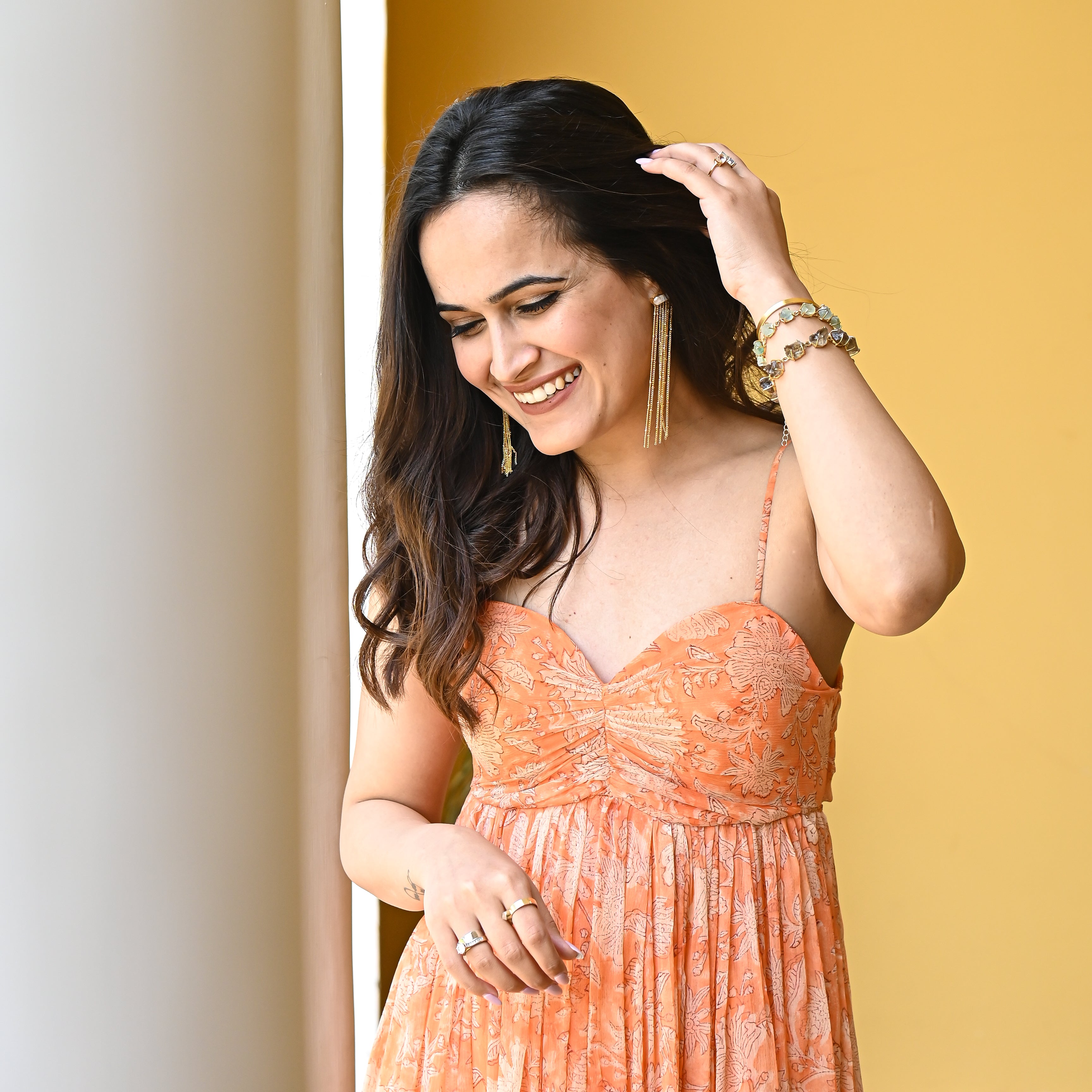 Aden Chiffon Long Dress