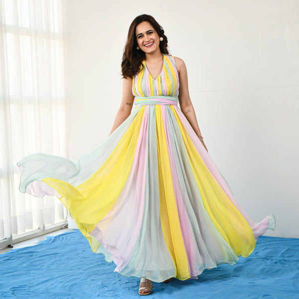 Flamboyant Layered Dress