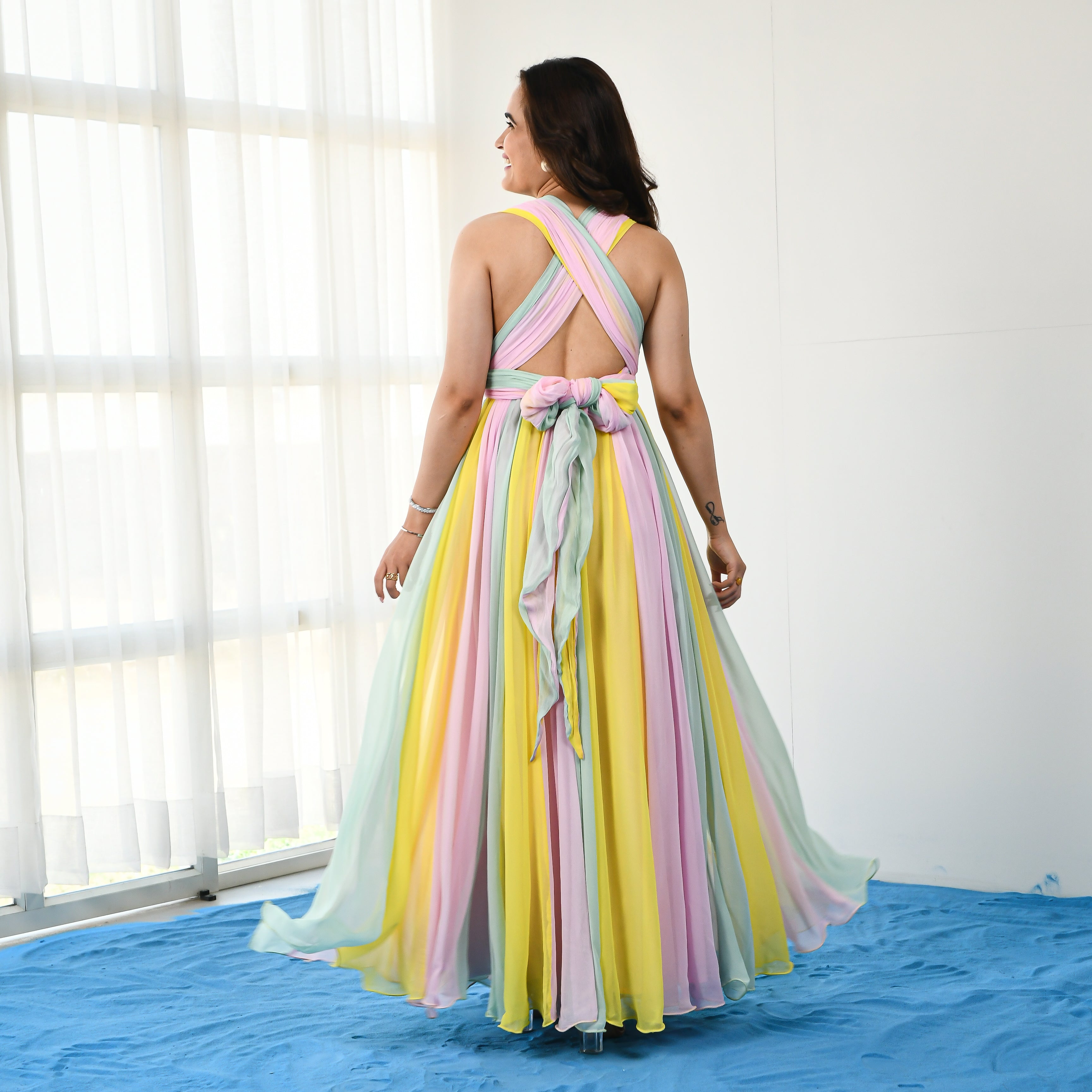 Flamboyant Layered Dress