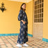Navy Beryl Mulmul Co-ord Set