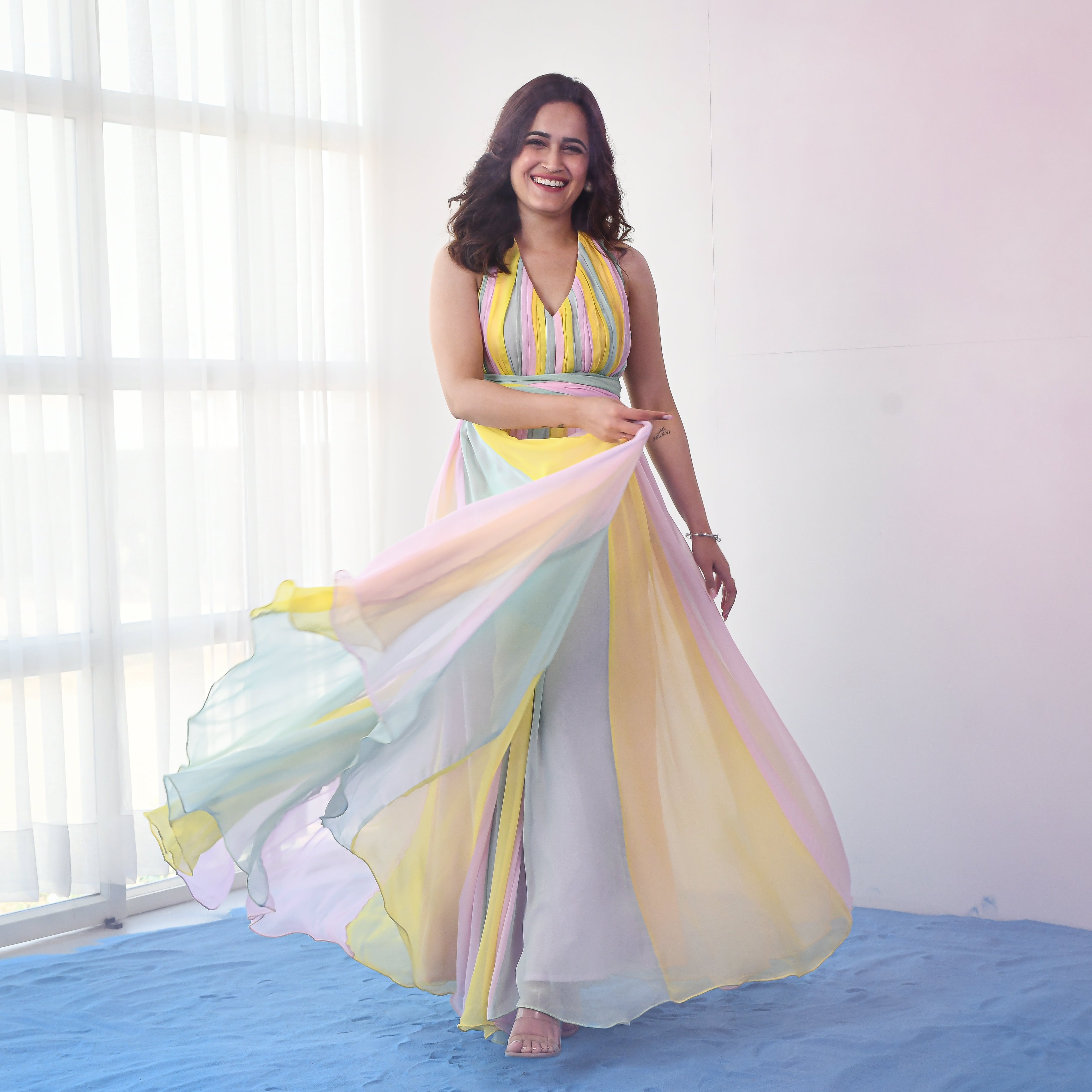 Flamboyant Layered Dress