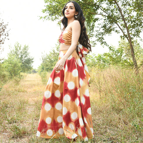 Fiery Red Cotton Co-ord set