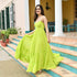 Slime Green Backless Dress