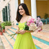 Slime Green Backless Dress