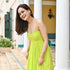 Slime Green Backless Dress