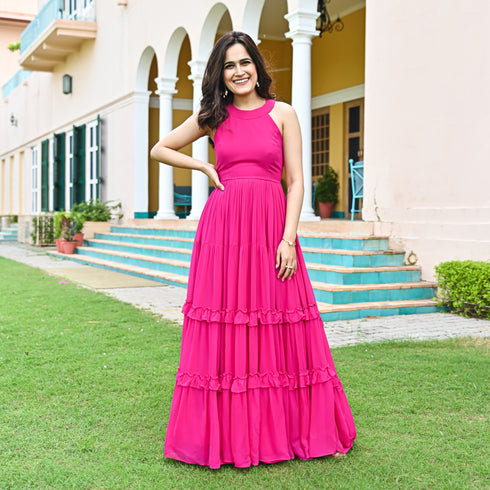 Barbie Pink Long Dress