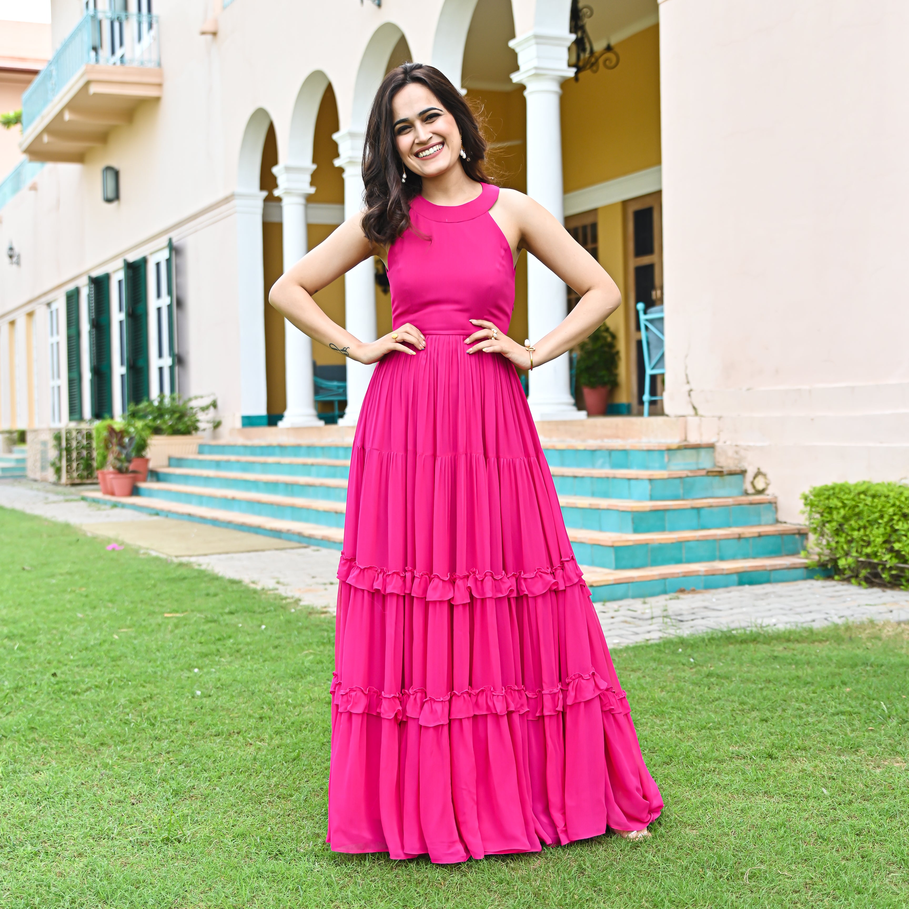 Barbie Pink Long Dress