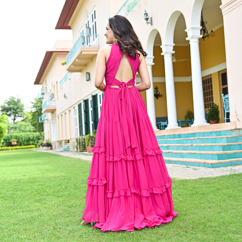 Barbie Pink Long Dress