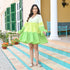 Verdant Mulmul Tier Dress