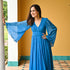 Swedish Blue Flared Dress