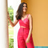 Virtual Pink Wraparound Co-ord Set