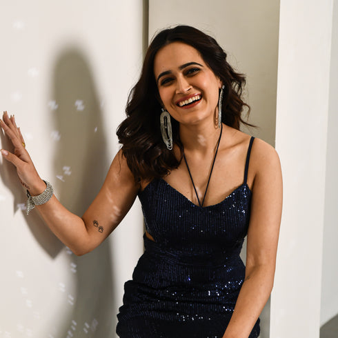 Glitter Blue Sequin Dress
