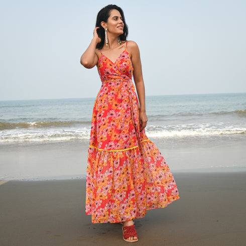 Multicolored floral Dress